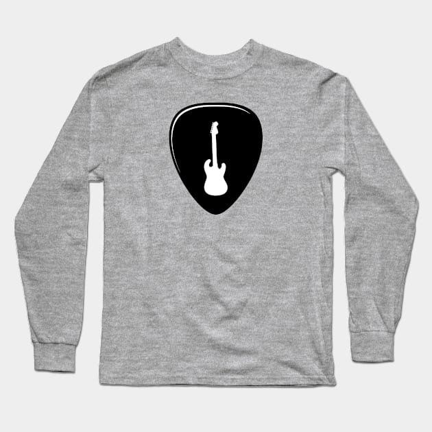 Guitar Pick Long Sleeve T-Shirt by THP Creative